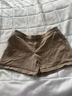 Lane Bryant Khaki Tan Chino Bermuda Shorts